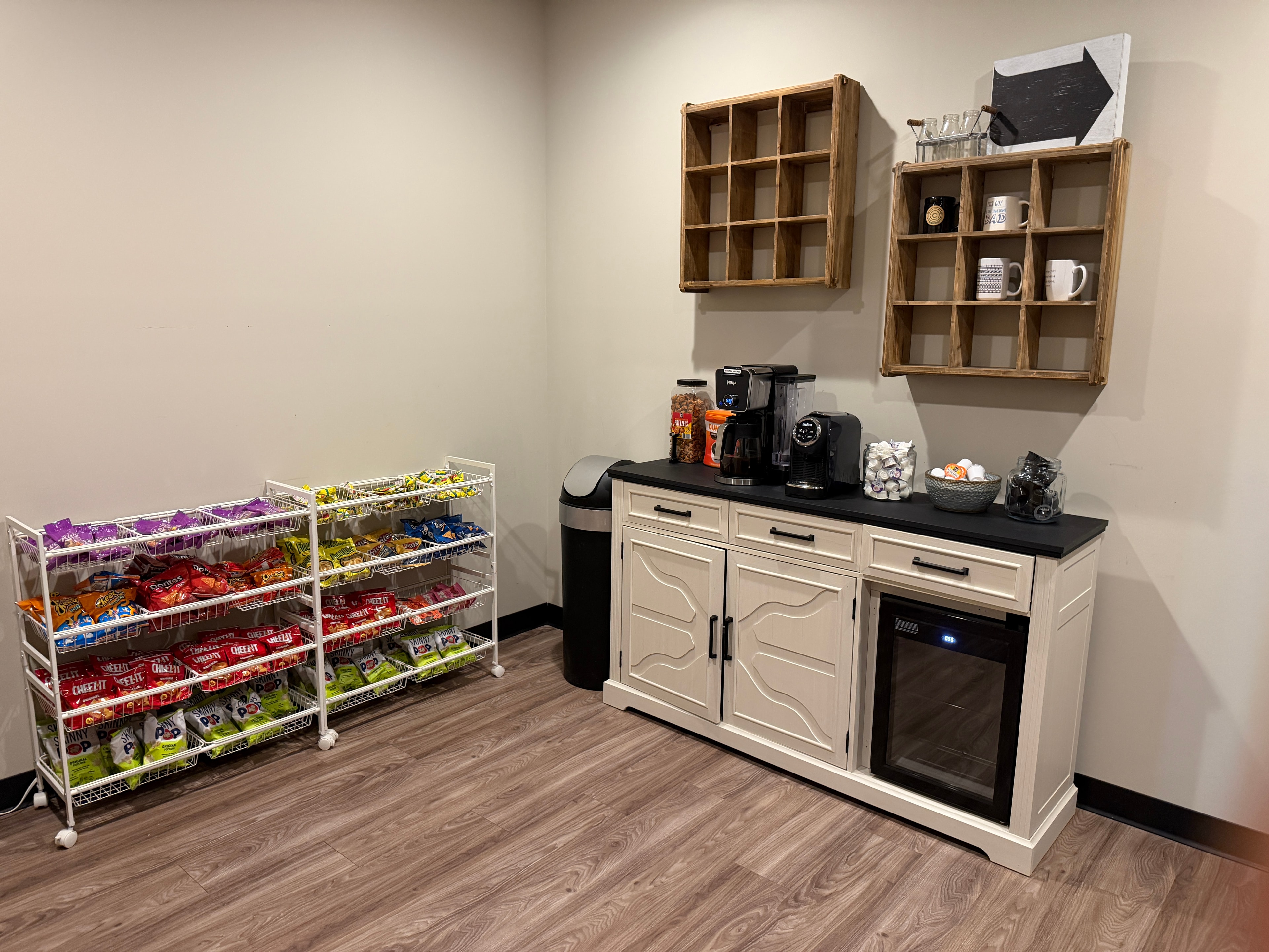 Coffee bar and snacks