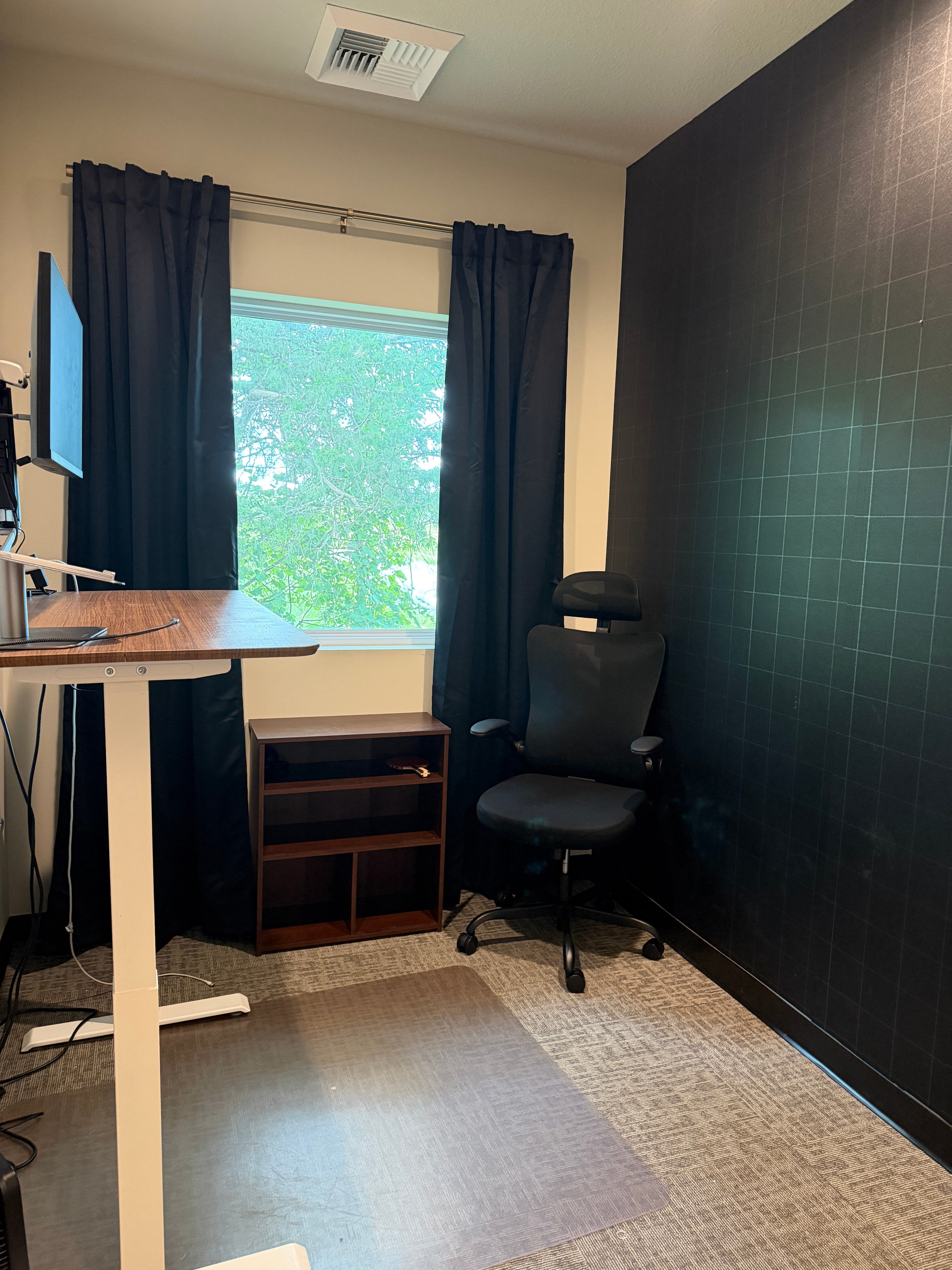 Private office with natural light